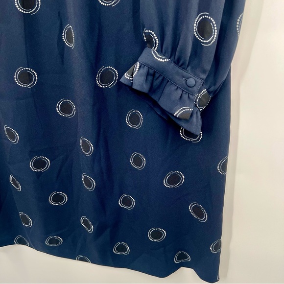 Hobbs London Clarice Dot Print Shift Mini Dress Polka Dots Relaxed Silhouette 10 - Picture 8 of 11